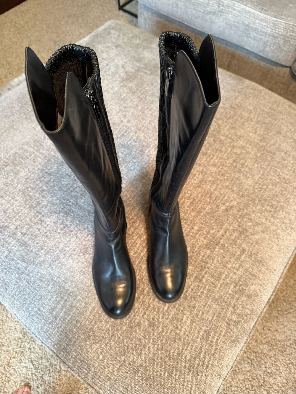 Blondo Black Over-the-Knee Leather Boots